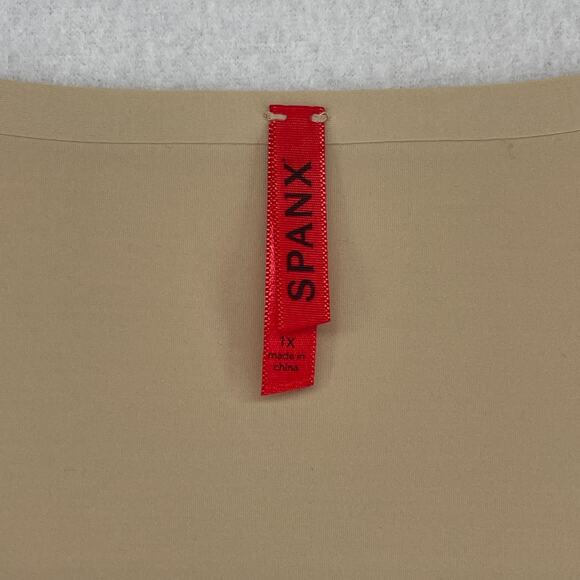 SPANX Top Womens 1X Plus Trust Your Thinstincts Control Shapewear Tank Beige - Picture 5 of 15